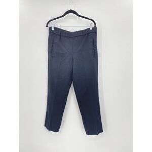 Wilfred Black Cropped Straight Leg Trousers Black Slim Pull On Work Pants Sz 2